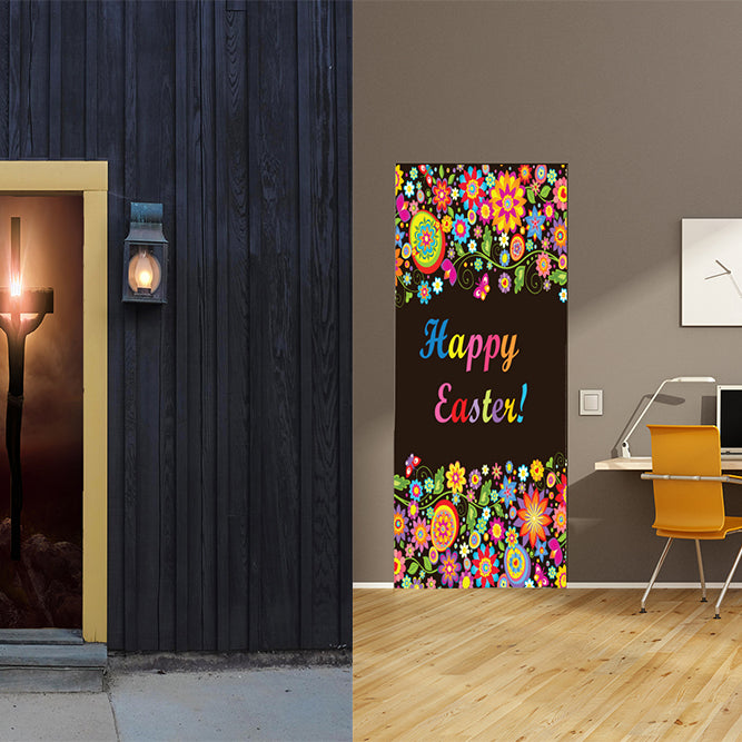 Easter fabric door covers from DoorFoto™