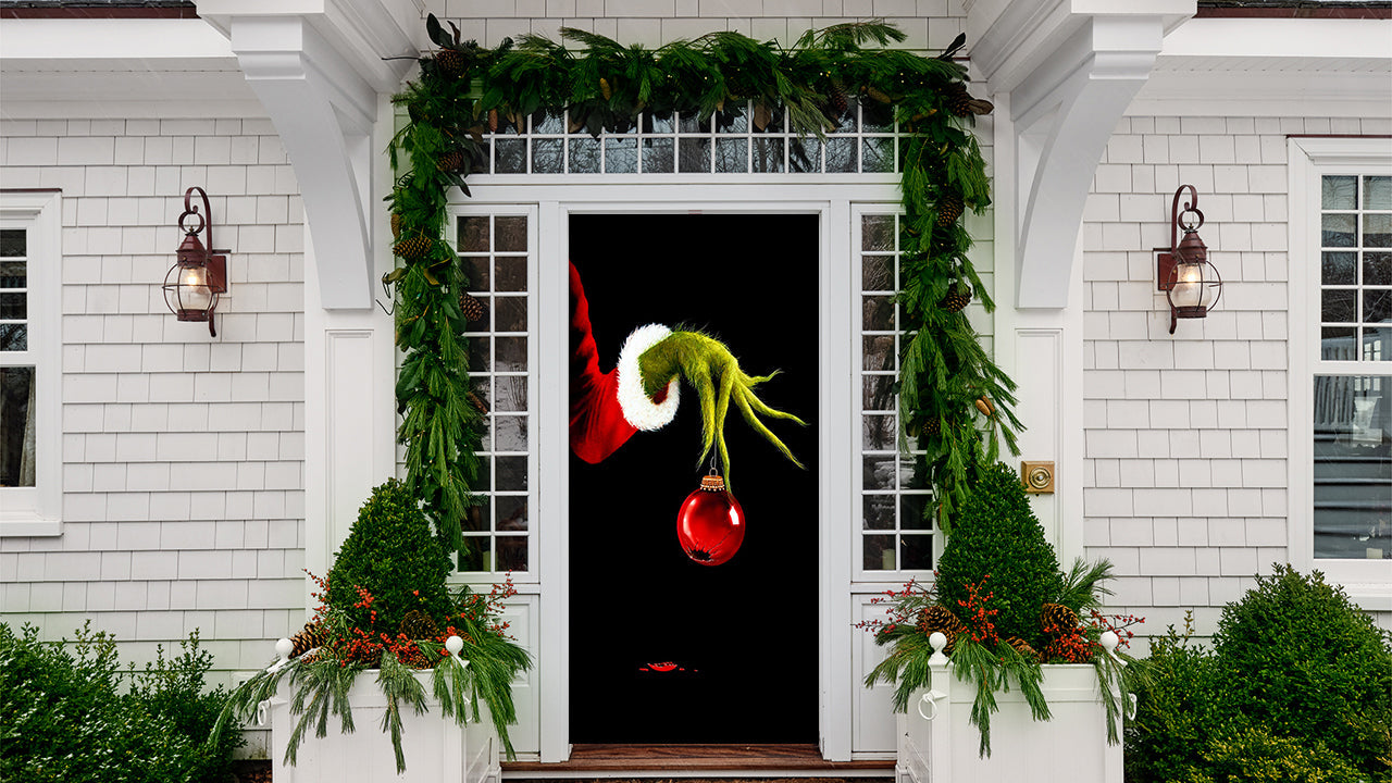 Grinch Door Cover