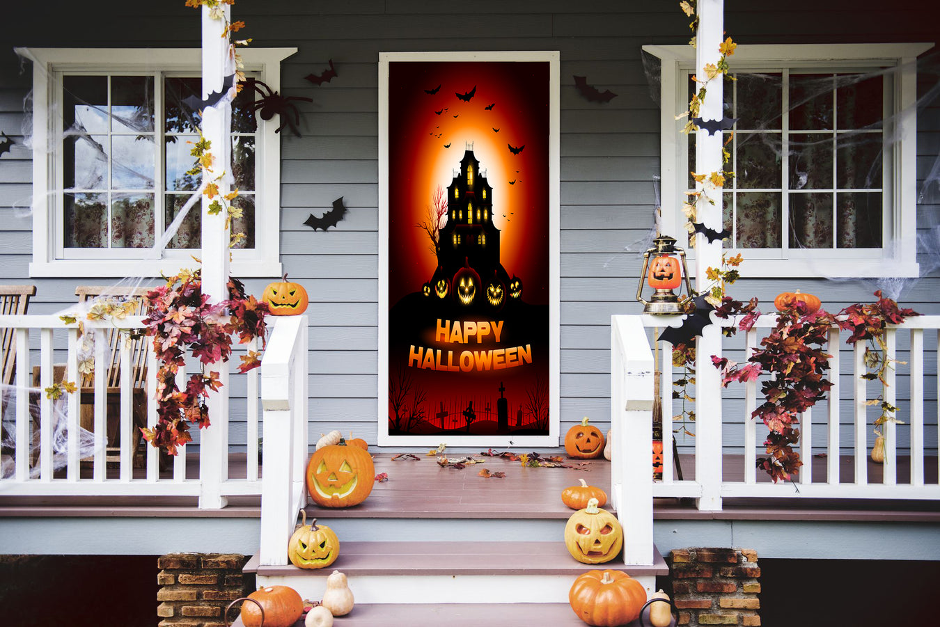 halloween door decor