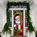 DoorFoto Door Cover Santa Claus Christmas Is Coming