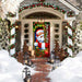 DoorFoto Door Cover Santa Claus Christmas Is Coming