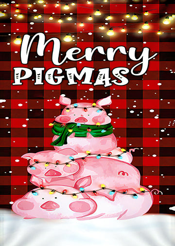 DoorFoto Door Cover Merry Pigmas