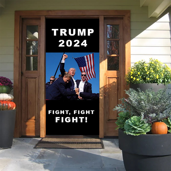 DoorFoto Door Cover TRUMP FIGHT FIGHT FIGHT