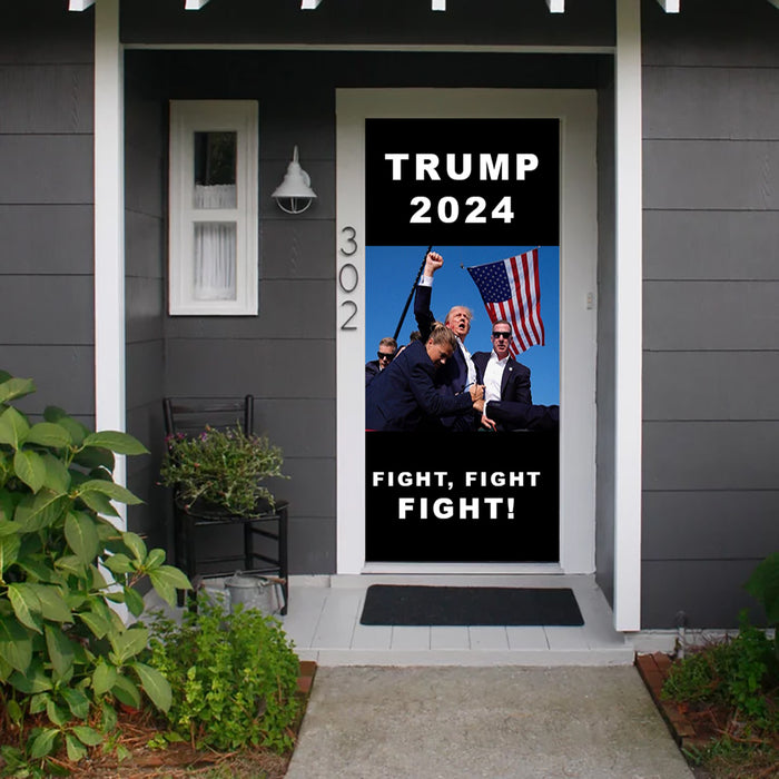 DoorFoto Door Cover TRUMP FIGHT FIGHT FIGHT