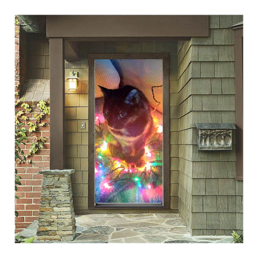 DoorFoto zakeke-design 30/32 x 80 Custom Cat Door Cover