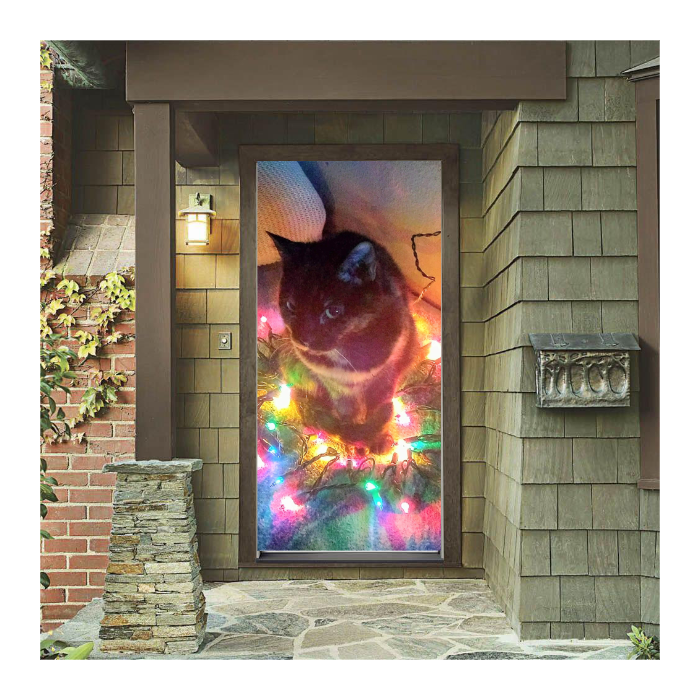 DoorFoto zakeke-design 30/32 x 80 Custom Cat Door Cover