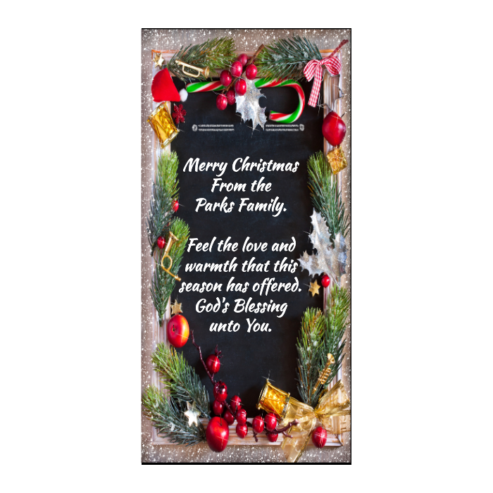 DoorFoto zakeke-design 36 x 80 Customizable - Christmas Fabric Door Cover