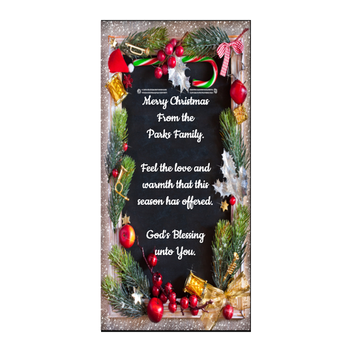 DoorFoto zakeke-design 36 x 80 Customizable - Christmas Fabric Door Cover