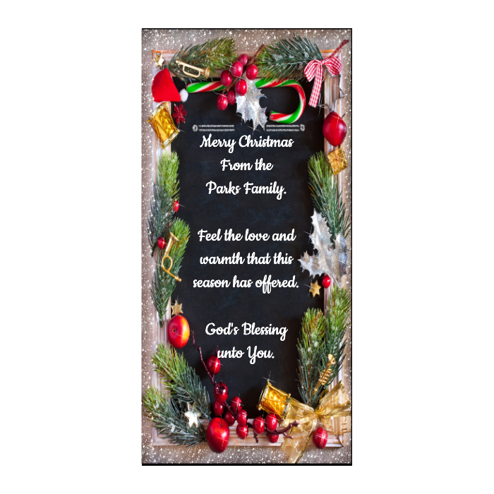 DoorFoto zakeke-design 36 x 80 Customizable - Christmas Fabric Door Cover