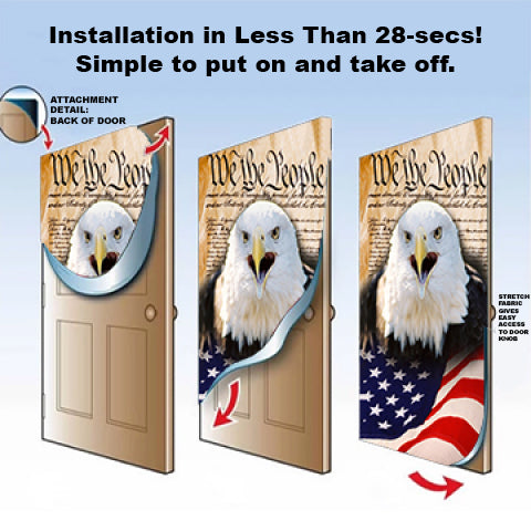 DoorFoto Door Cover Freedom Eagle