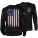 Warrior 12 - A Patriotic Apparel Company Long Sleeves Betsy Ross Flag Long Sleeve