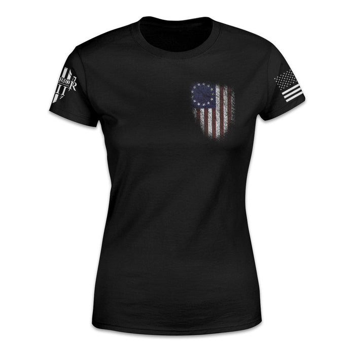 Warrior 12 - A Patriotic Apparel Company Women's Shirts Betsy Ross Flag - Women's Relaxed Fit