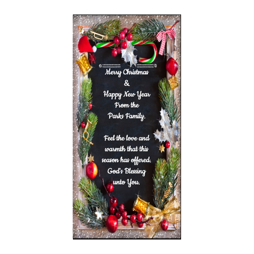 DoorFoto zakeke-design 36 x 80 Customizable - Christmas Fabric Door Cover