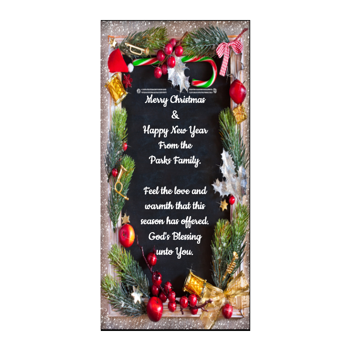 DoorFoto zakeke-design 36 x 80 Customizable - Christmas Fabric Door Cover