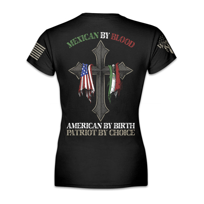 Warrior 12 - A Patriotic Apparel Company Women's Shirts Mexican By Blood - Women's Relaxed Fit