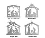 Rusted Orange Craftworks Co. Nativity Sets 9" Nativity Silhouette - 4 Styles - Birth of Jesus Scene Figures