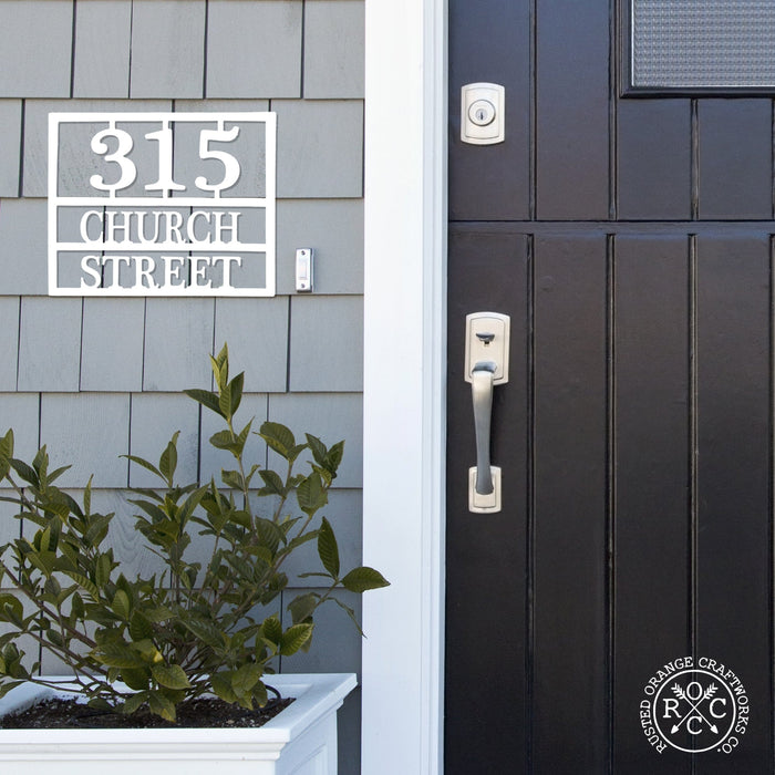 Rusted Orange Craftworks Co. Address Signs Why the Long Address - 3 Sizes - Address Numbers for Houses Plaque