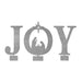 Rusted Orange Craftworks Co. Nativity Sets Joy Nativity - 4 Sizes - Metal Stand Up Joy Sign with Christmas Manger Scene