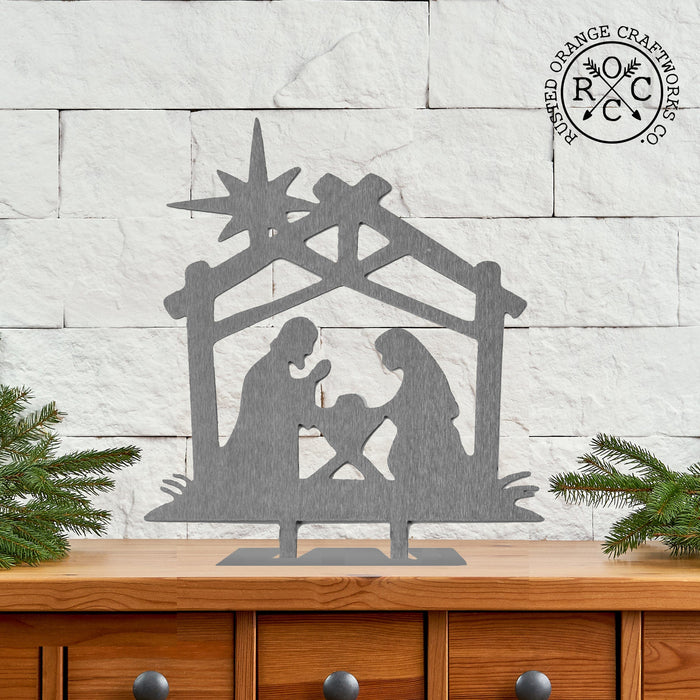 Rusted Orange Craftworks Co. Nativity Sets 9" Nativity Silhouette - 4 Styles - Birth of Jesus Scene Figures