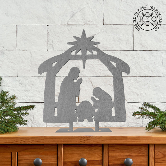 Rusted Orange Craftworks Co. Nativity Sets 9" Nativity Silhouette - 4 Styles - Birth of Jesus Scene Figures