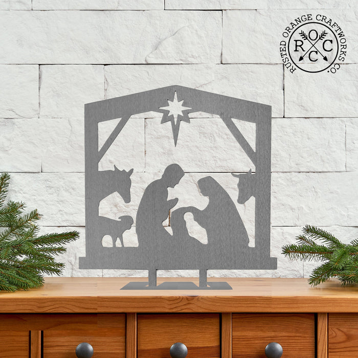 Rusted Orange Craftworks Co. Nativity Sets 9" Nativity Silhouette - 4 Styles - Birth of Jesus Scene Figures