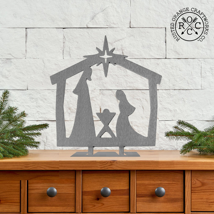 Rusted Orange Craftworks Co. Nativity Sets 9" Nativity Silhouette - 4 Styles - Birth of Jesus Scene Figures