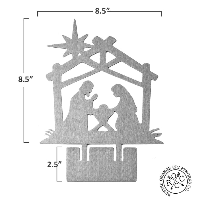 Rusted Orange Craftworks Co. Nativity Sets 9" Nativity Silhouette - 4 Styles - Birth of Jesus Scene Figures