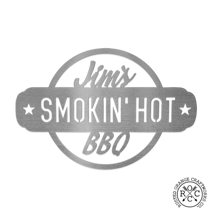 Rusted Orange Craftworks Co. Outdoor Grill Accessories Smokin' Hot Plaques - Personalized Outdoor Hanging Barbecue Signs