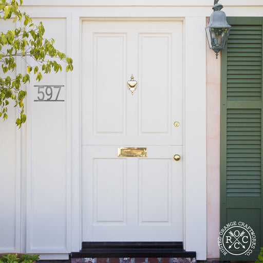 Rusted Orange Craftworks Co. House Numbers & Letters Simple Address Plaque - 3 Sizes - Address Numbers for Outside