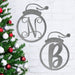 Rusted Orange Craftworks Co. Seasonal & Holiday Decorations Single Letter Holiday Monogram Collection - Personalized Metal Sign Decorations