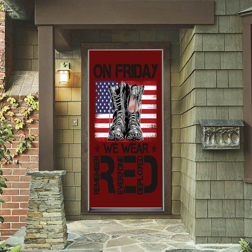 DoorFoto Door Cover RED Friday Boots