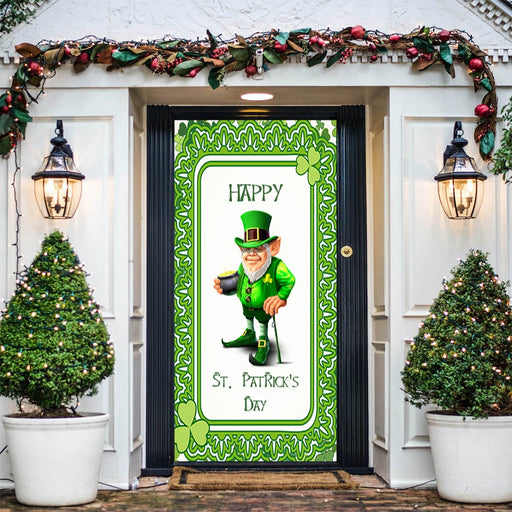 DoorFoto Door Cover Leprechaun Decor