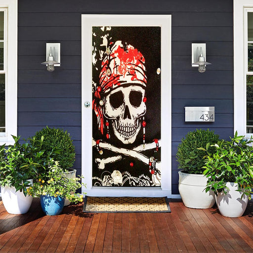 DoorFoto Door Cover Bandana Pirate