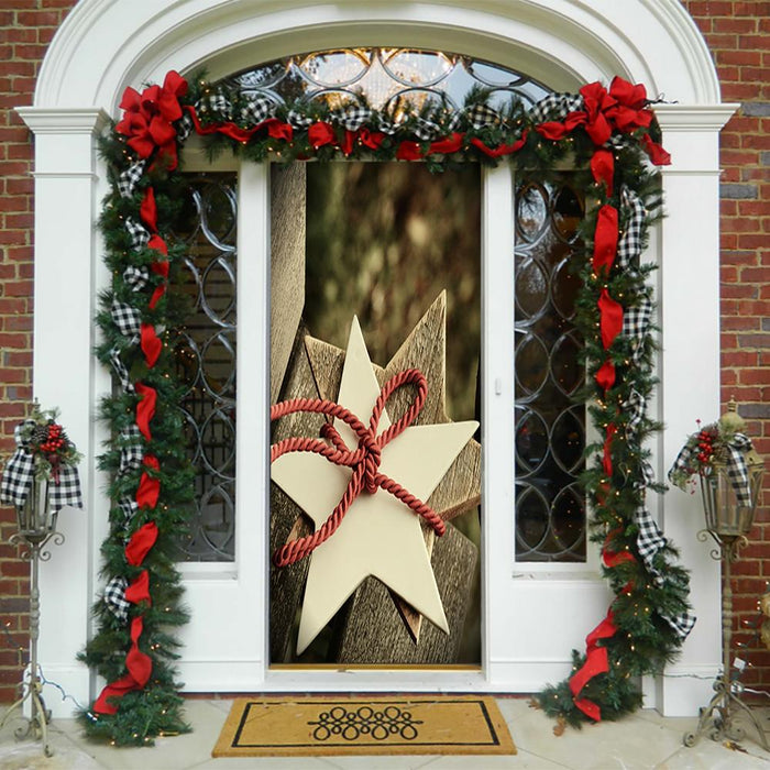 DoorFoto Door Cover Wrapped Star Door Decor