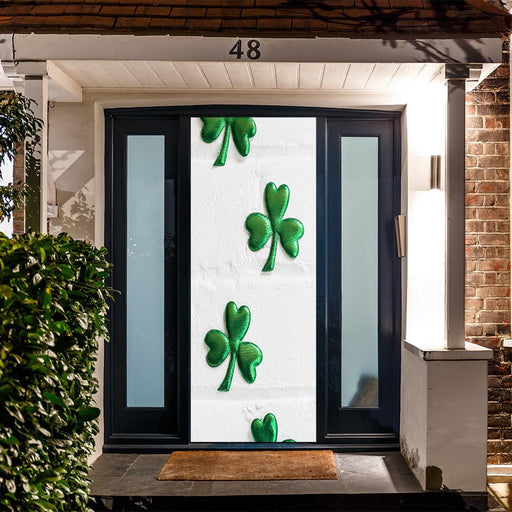 DoorFoto Door Cover Three Leaf Clovers