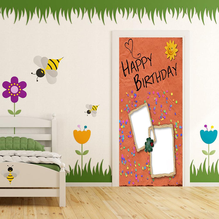 DoorFoto Door Cover Customizable - Happy Birthday Sunshine