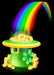 DoorFoto Door Cover Rainbow Pot of Gold