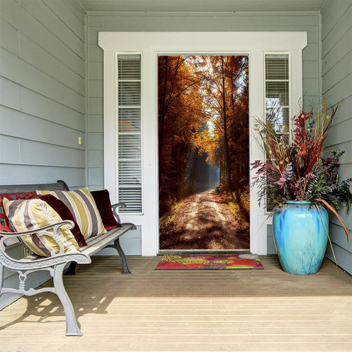 DoorFoto Door Cover Fall Door Decoration