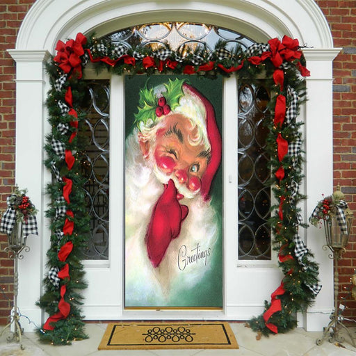 DoorFoto Door Cover Greetings From Santa