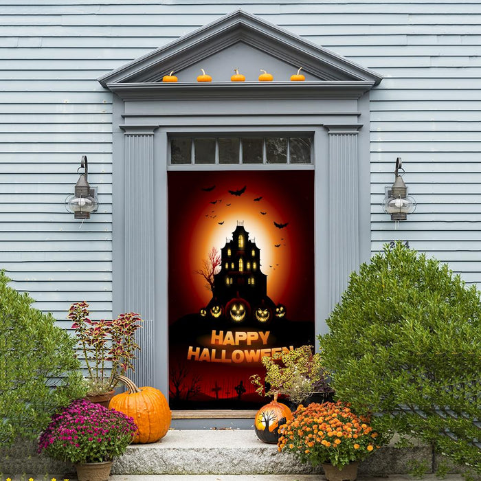 DoorFoto Door Cover Halloween Home Decor