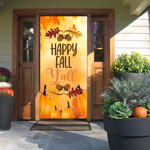 DoorFoto Door Cover Happy Fall Y'all