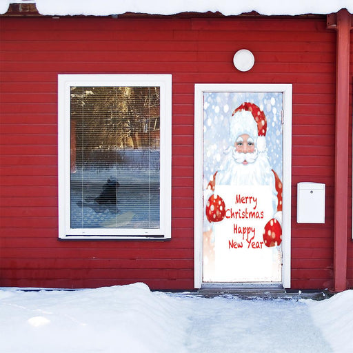 DoorFoto Door Cover Santa Door Decoration