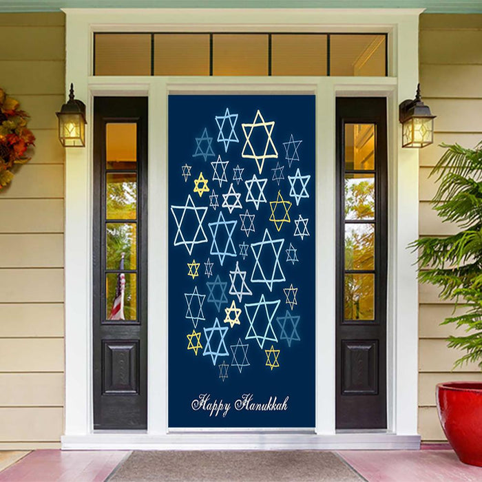 DoorFoto Door Cover Happy Hanukkah