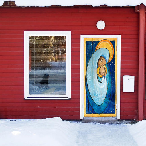 DoorFoto Door Cover Mary Holding Baby Jesus