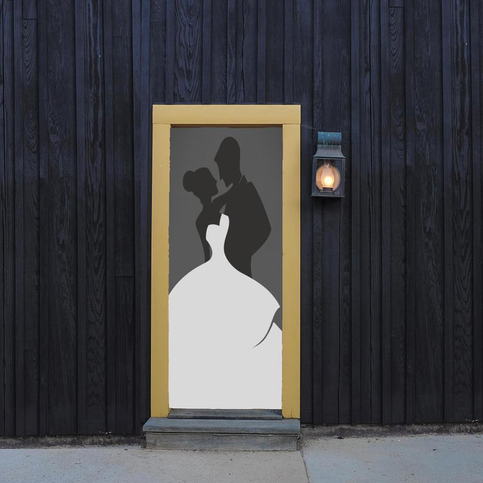 DoorFoto Door Cover Customizable - Elegant Wedding Couple