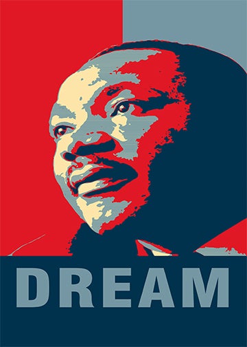 DoorFoto Door Cover MLK Dream