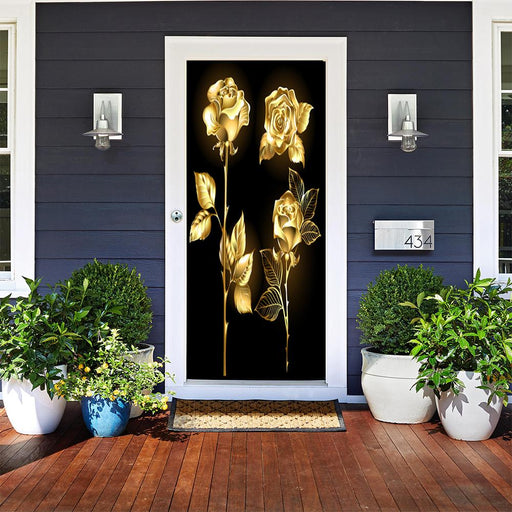 DoorFoto Door Cover Golden Shimmer