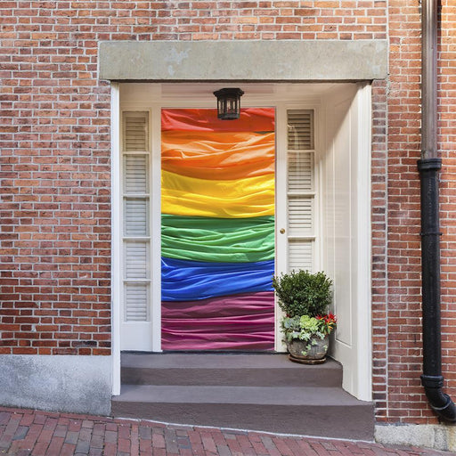 DoorFoto Door Cover Customizable - Gay Pride Flag