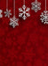 DoorFoto Door Cover Hanging Snowflakes