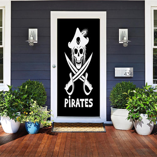 DoorFoto Door Cover Pirate Door Decoration